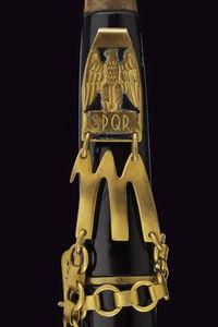 Pugnale Mod. 1937 a testa d'aquila da ufficiale della MVSN con fodero e attacchi  - Asta Rare Armi Antiche e Militaria da tutto il mondo - Associazione Nazionale - Case d'Asta italiane