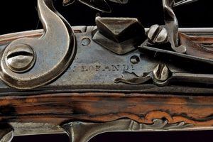 Paio di pistole a pietra focaia da viaggio di Lorandi  - Asta Rare Armi Antiche e Militaria da tutto il mondo - Associazione Nazionale - Case d'Asta italiane