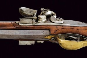 Raro Doppelstutzen Mod. 1768 a pietra focaia firmato Michael Spock  - Asta Rare Armi Antiche e Militaria da tutto il mondo - Associazione Nazionale - Case d'Asta italiane