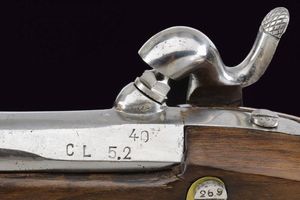 Pistola da gendarmeria a luminello di Mazzocchi  - Asta Rare Armi Antiche e Militaria da tutto il mondo - Associazione Nazionale - Case d'Asta italiane