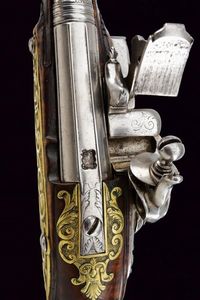 Paio di eleganti pistole da viaggio alla fiorentina  - Asta Rare Armi Antiche e Militaria da tutto il mondo - Associazione Nazionale - Case d'Asta italiane