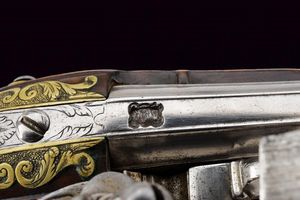 Paio di eleganti pistole da viaggio alla fiorentina  - Asta Rare Armi Antiche e Militaria da tutto il mondo - Associazione Nazionale - Case d'Asta italiane