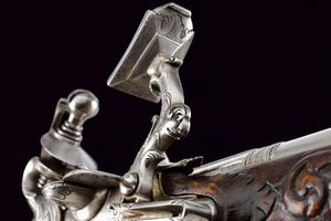 Paio di eleganti pistole da viaggio alla fiorentina  - Asta Rare Armi Antiche e Militaria da tutto il mondo - Associazione Nazionale - Case d'Asta italiane