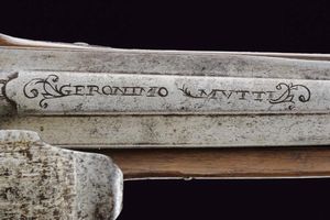 Paio di pistole a pietra focaia da fonda di Geronimo Zucoll  - Asta Rare Armi Antiche e Militaria da tutto il mondo - Associazione Nazionale - Case d'Asta italiane