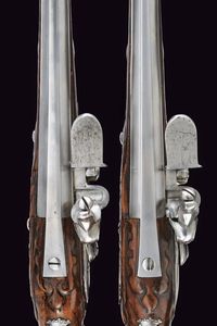 Paio di elenganti pistole a pietra focaia di Devillers  - Asta Rare Armi Antiche e Militaria da tutto il mondo - Associazione Nazionale - Case d'Asta italiane