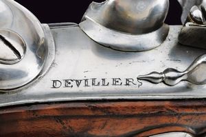 Paio di elenganti pistole a pietra focaia di Devillers  - Asta Rare Armi Antiche e Militaria da tutto il mondo - Associazione Nazionale - Case d'Asta italiane
