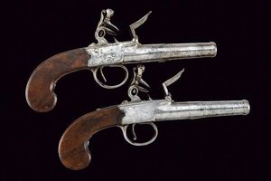 Paio di mazzagatti a pietra focaia  - Asta Rare Armi Antiche e Militaria da tutto il mondo - Associazione Nazionale - Case d'Asta italiane