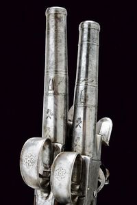 Paio di mazzagatti a pietra focaia  - Asta Rare Armi Antiche e Militaria da tutto il mondo - Associazione Nazionale - Case d'Asta italiane