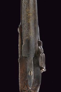 Pistola di Rousset ridotta a luminello, con fornimenti in argento  - Asta Rare Armi Antiche e Militaria da tutto il mondo - Associazione Nazionale - Case d'Asta italiane