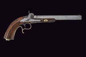 Pistola da tiro a luminello  - Asta Rare Armi Antiche e Militaria da tutto il mondo - Associazione Nazionale - Case d'Asta italiane