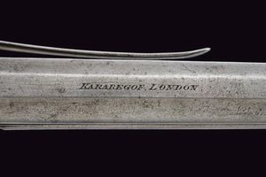 Pistola a luminello a due canne sovrapposte di Karabegof  - Asta Rare Armi Antiche e Militaria da tutto il mondo - Associazione Nazionale - Case d'Asta italiane