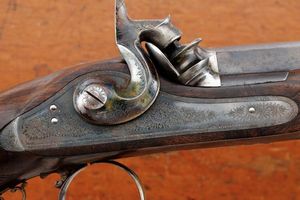 Bella pistola da tiro a luminello in cassetta di Gastinne Renette  - Asta Rare Armi Antiche e Militaria da tutto il mondo - Associazione Nazionale - Case d'Asta italiane