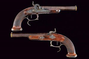 Paio di belle pistole a luminello da ufficiale di Le Page  - Asta Rare Armi Antiche e Militaria da tutto il mondo - Associazione Nazionale - Case d'Asta italiane