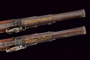 Paio di belle pistole a luminello da ufficiale di Le Page  - Asta Rare Armi Antiche e Militaria da tutto il mondo - Associazione Nazionale - Case d'Asta italiane