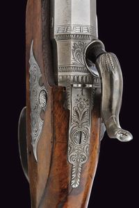 Paio di pistole a luminello da viaggio di Carl Pirko  - Asta Rare Armi Antiche e Militaria da tutto il mondo - Associazione Nazionale - Case d'Asta italiane