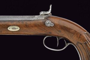 Paio di pistole a luminello di Flachat in cassetta  - Asta Rare Armi Antiche e Militaria da tutto il mondo - Associazione Nazionale - Case d'Asta italiane