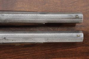 Paio di pistole a luminello di Flachat in cassetta  - Asta Rare Armi Antiche e Militaria da tutto il mondo - Associazione Nazionale - Case d'Asta italiane