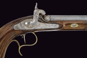 Paio di pistole a luminello da tiro in cassetta  - Asta Rare Armi Antiche e Militaria da tutto il mondo - Associazione Nazionale - Case d'Asta italiane