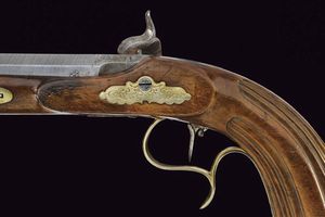 Paio di pistole a luminello da tiro in cassetta  - Asta Rare Armi Antiche e Militaria da tutto il mondo - Associazione Nazionale - Case d'Asta italiane