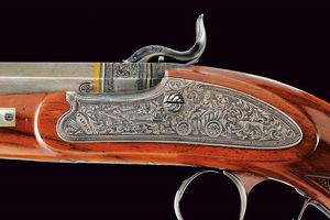 Paio di straordinarie di pistole a luminello di Carl Pirko  - Asta Rare Armi Antiche e Militaria da tutto il mondo - Associazione Nazionale - Case d'Asta italiane