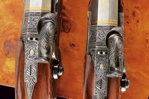 Paio di straordinarie di pistole a luminello di Carl Pirko  - Asta Rare Armi Antiche e Militaria da tutto il mondo - Associazione Nazionale - Case d'Asta italiane