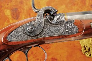 Paio di straordinarie di pistole a luminello di Carl Pirko  - Asta Rare Armi Antiche e Militaria da tutto il mondo - Associazione Nazionale - Case d'Asta italiane