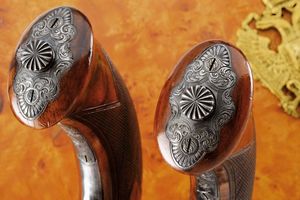 Paio di straordinarie di pistole a luminello di Carl Pirko  - Asta Rare Armi Antiche e Militaria da tutto il mondo - Associazione Nazionale - Case d'Asta italiane