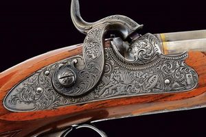 Paio di straordinarie di pistole a luminello di Carl Pirko  - Asta Rare Armi Antiche e Militaria da tutto il mondo - Associazione Nazionale - Case d'Asta italiane