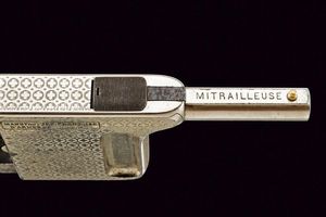 Pistola da palmo Mitrailleuse  - Asta Rare Armi Antiche e Militaria da tutto il mondo - Associazione Nazionale - Case d'Asta italiane