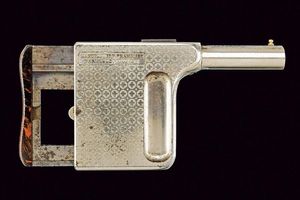 Pistola da palmo Mitrailleuse  - Asta Rare Armi Antiche e Militaria da tutto il mondo - Associazione Nazionale - Case d'Asta italiane