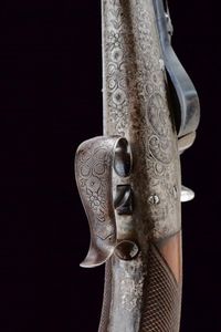 Rara pistola Collette a gravit� in cassetta  - Asta Rare Armi Antiche e Militaria da tutto il mondo - Associazione Nazionale - Case d'Asta italiane