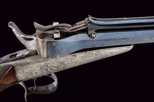 Rara pistola Collette a gravit� in cassetta  - Asta Rare Armi Antiche e Militaria da tutto il mondo - Associazione Nazionale - Case d'Asta italiane