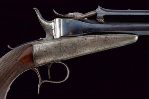 Rara pistola Collette a gravit� in cassetta  - Asta Rare Armi Antiche e Militaria da tutto il mondo - Associazione Nazionale - Case d'Asta italiane
