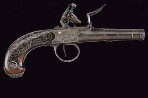 Bellissimo mazzagatto a pietra focaia di Hall  - Asta Rare Armi Antiche e Militaria da tutto il mondo - Associazione Nazionale - Case d'Asta italiane