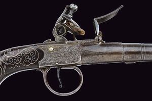 Bellissimo mazzagatto a pietra focaia di Hall  - Asta Rare Armi Antiche e Militaria da tutto il mondo - Associazione Nazionale - Case d'Asta italiane