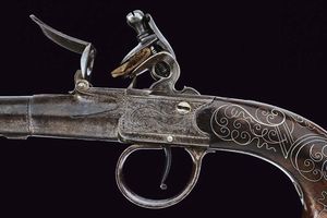 Bellissimo mazzagatto a pietra focaia di Hall  - Asta Rare Armi Antiche e Militaria da tutto il mondo - Associazione Nazionale - Case d'Asta italiane