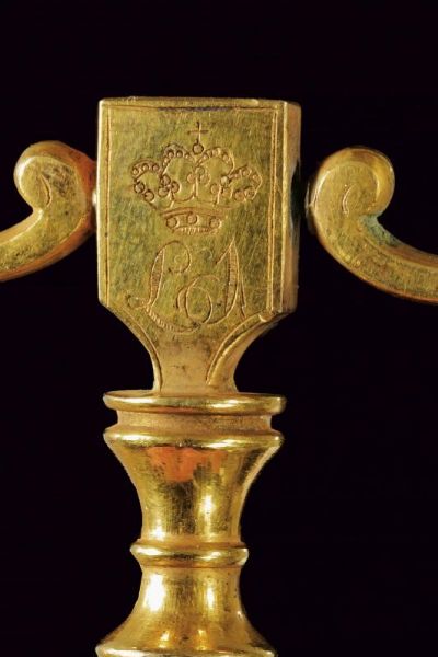 Rara chiave da Ciambellano con monogramma L1  - Asta Medaglie, Decorazioni e Ordini - Associazione Nazionale - Case d'Asta italiane