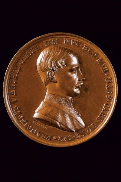 Francesco V d'Austria-Este (1846-1859)  - Asta Medaglie, Decorazioni e Ordini - Associazione Nazionale - Case d'Asta italiane