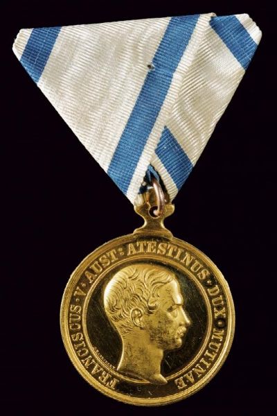 Francesco V d'Austria-Este (1846-1859)  - Asta Medaglie, Decorazioni e Ordini - Associazione Nazionale - Case d'Asta italiane