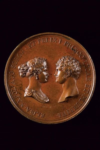 Elisa Bonaparte - Felice Baciocchi (1805-1814)  - Asta Medaglie, Decorazioni e Ordini - Associazione Nazionale - Case d'Asta italiane