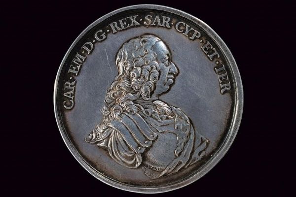 Medaglia per il matrimonio di Vittorio Amedeo, Carlo Emanuele III (1730-73)  - Asta Medaglie, Decorazioni e Ordini - Associazione Nazionale - Case d'Asta italiane