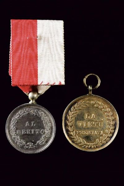 Lotto di due medaglie  - Asta Medaglie, Decorazioni e Ordini - Associazione Nazionale - Case d'Asta italiane