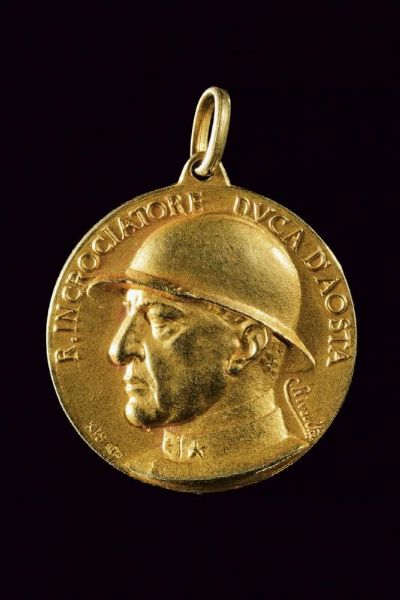 Medaglia d'oro  - Asta Medaglie, Decorazioni e Ordini - Associazione Nazionale - Case d'Asta italiane