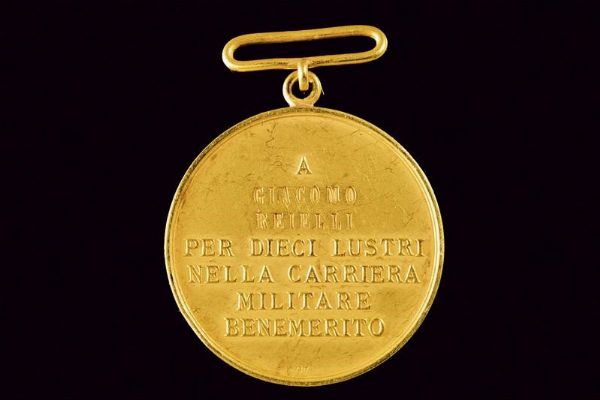 Medaglia Mauriziana per ufficiali inferiori e sottufficiali  - Asta Medaglie, Decorazioni e Ordini - Associazione Nazionale - Case d'Asta italiane