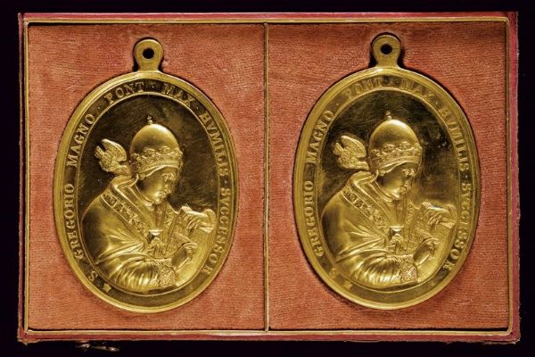 Lotto di due medaglie S. Gregorio Magno - S. Romualdo  - Asta Medaglie, Decorazioni e Ordini - Associazione Nazionale - Case d'Asta italiane