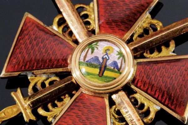 Ordine di Sant'Anna con spade  - Asta Medaglie, Decorazioni e Ordini - Associazione Nazionale - Case d'Asta italiane