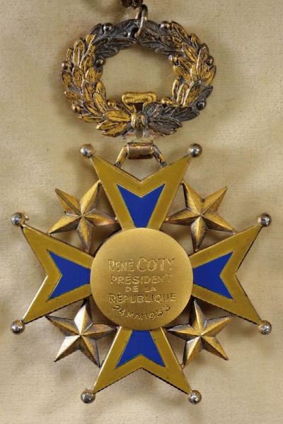 Rene Coty, Presidente della Repubblica  - Asta Medaglie, Decorazioni e Ordini - Associazione Nazionale - Case d'Asta italiane