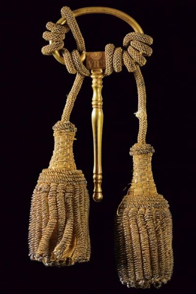 Chiave da Ciambellano con monogramma VRS  - Asta Medaglie, Decorazioni e Ordini - Associazione Nazionale - Case d'Asta italiane