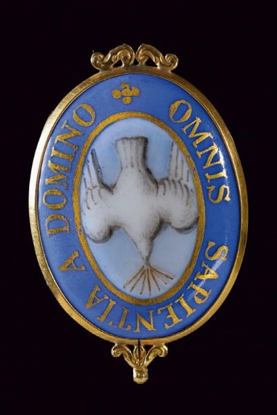 Medaglione con immagine dello spirito santo  - Asta Medaglie, Decorazioni e Ordini - Associazione Nazionale - Case d'Asta italiane