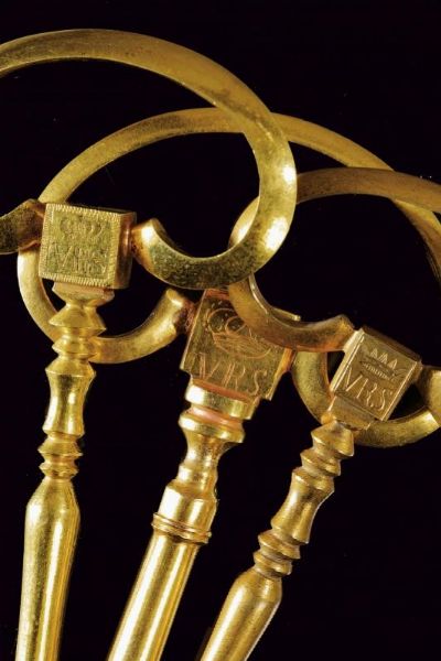 Lotto di tre chiavi da ciambellano  - Asta Medaglie, Decorazioni e Ordini - Associazione Nazionale - Case d'Asta italiane